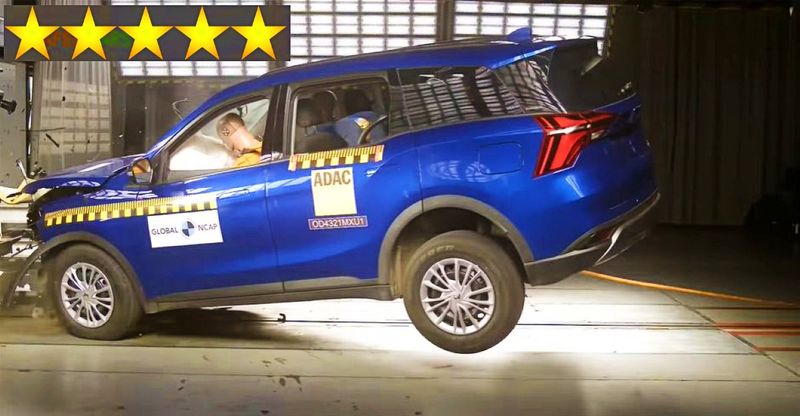 Mahindra XUV700 scores 5 Stars in the Global NCAP crash test