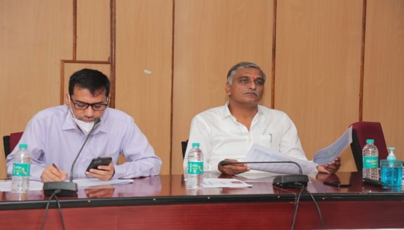 harish rao review meeting on medical and health ministry