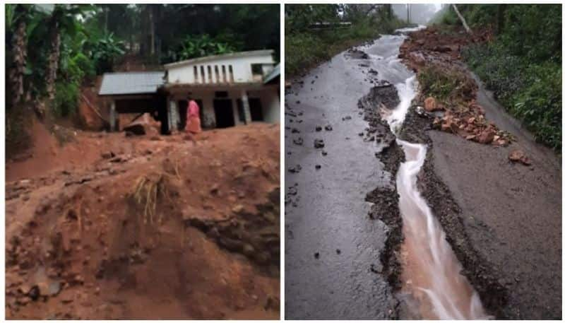 heavy rain and land slide in kottayam and pathanamthitta