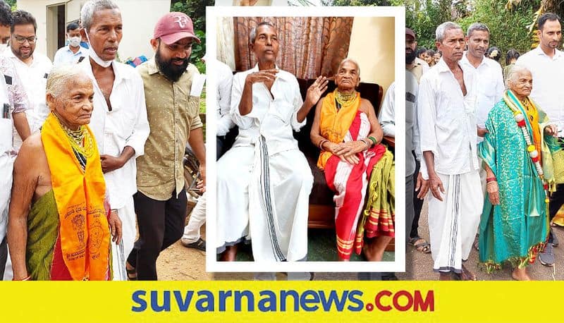 Padma Shri awardee Tulasi Gowda visits Harekala Hajabba School mangaluru mah