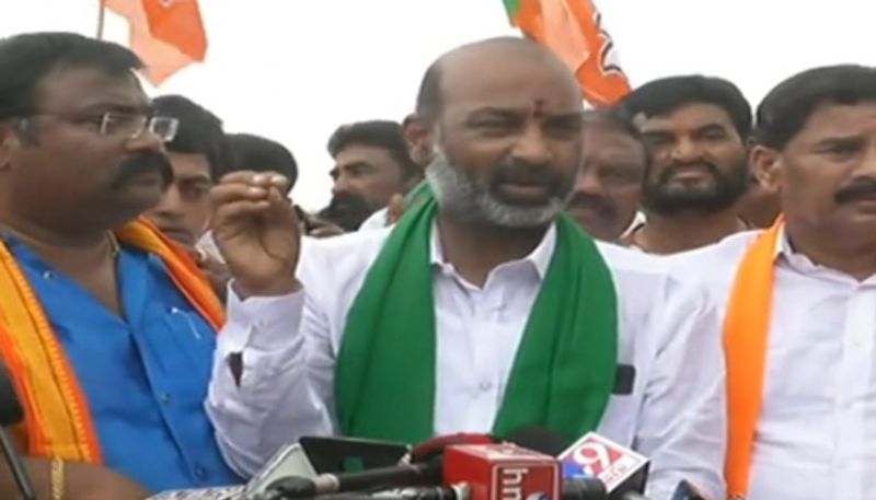 bandi sanjay slams telangana govt over 3 bjp mlas suspension from assembly