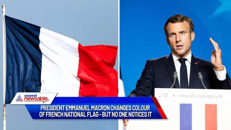 When President Emmanuel Macron changed colour of French Flag but no one noticed Elysee Palace