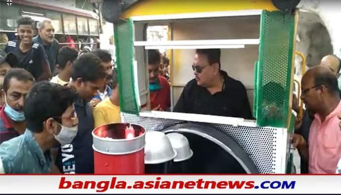 Madan mitra- জামিন পেয়ে খোশমেজাজে মদন, নাতিকে নিয়ে কলকাতার রাস্তাতেই চাপলেন টয় ট্রেন