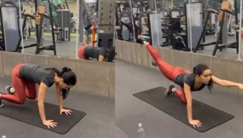 shraddha kapoor shares workout video