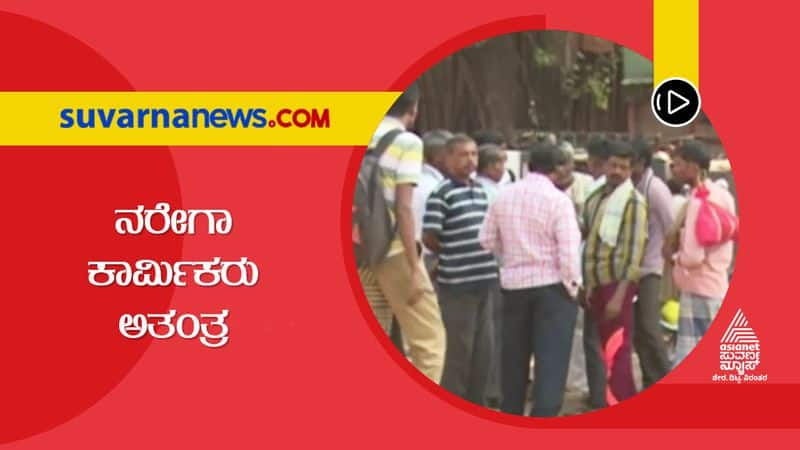 No Wages For NREGA Workers in Dharwad hls