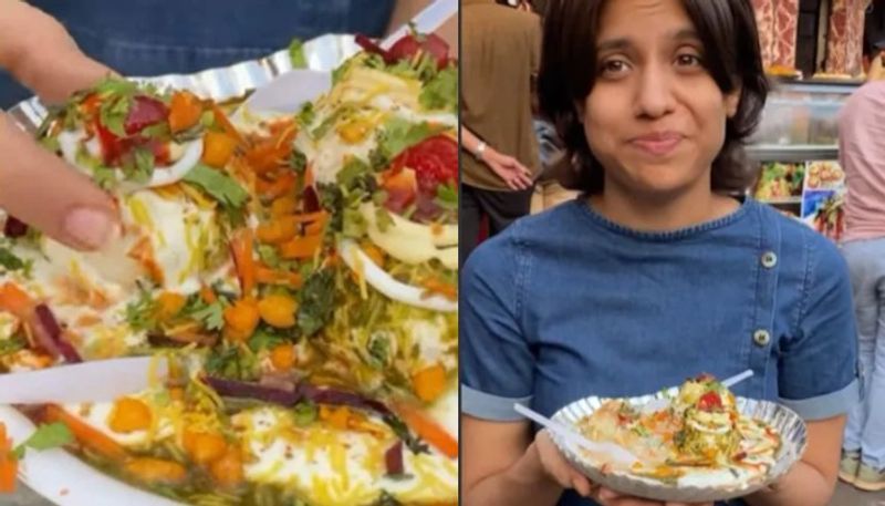 Food Vlogger Tries Tikki Rasgulla Chat and the video goes viral