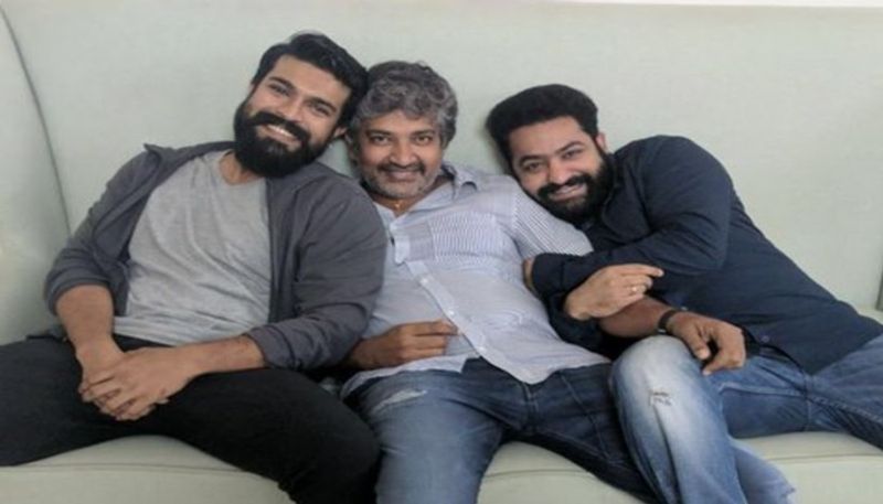 RRR Movie team interesting post on Rajamouli, ntr, ram charan pic