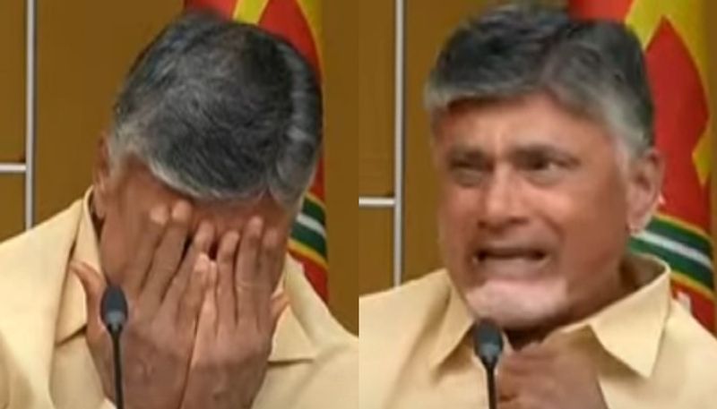 Chandrababu Breakdown in Tears During in Press Meet