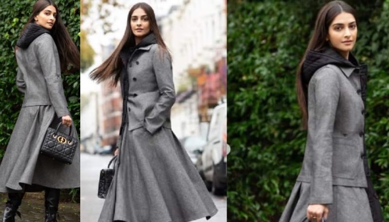 Sonam Kapoor in coat and woollen skirt pics goes viral