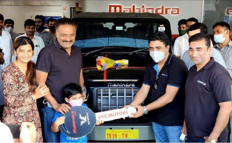 Actor Prakash Raj Takes Delivery Of His Mahindra Thar