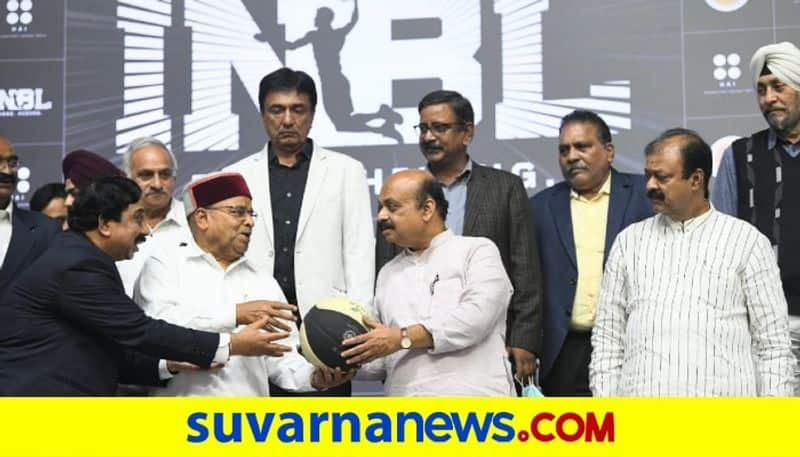 CM Basavarj Bommai Inaugurates Indian National Basketball League Karnataka Will be Basketball Hub kvn