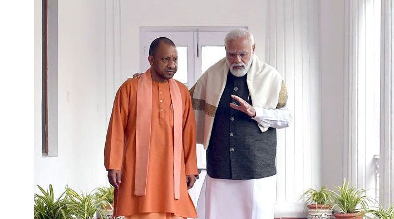 PM Meets Yogi Cabinet Lauds Bulldozer Drive Law Enforcement pod