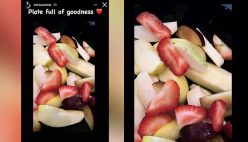 Sania Mirza shared a pic where a Plate Full of Goodness