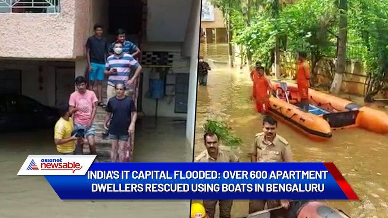 India IT capital flooded: Over 600 apartment dwellers rescued using boats in Bengaluru-dnm