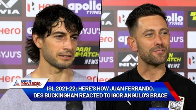 ISL 2021-22: Here's how Juan Ferrando, Des Buckingham reacted to Igor Angulo's brace (WATCH)-ayh