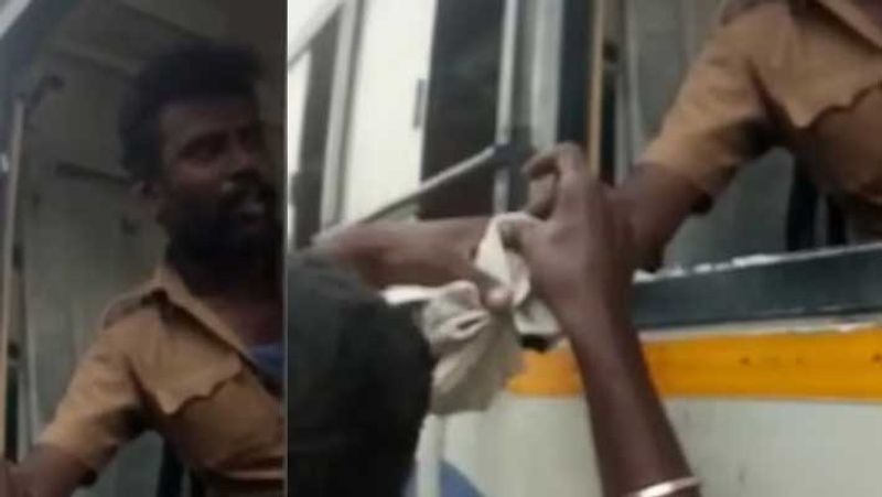 Government bus driver Attack.. car driver Arrest