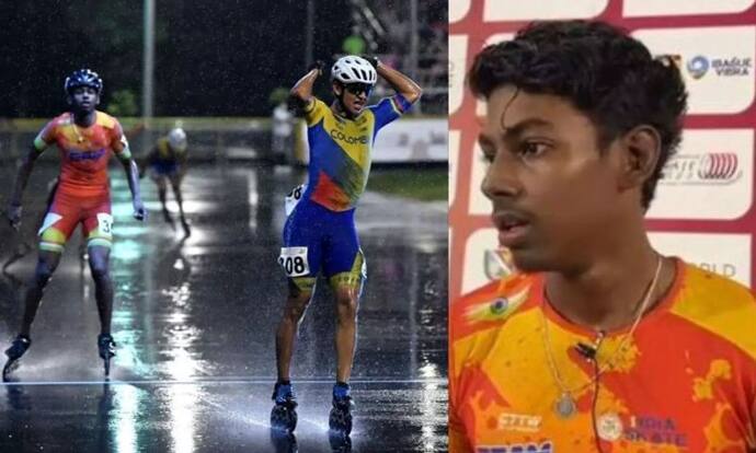 Sports : वर्ल्ड स्पीड स्केटिंग में आनंद वेलकुमार ने पहला सिल्वर जीतकर वर्ल्ड गेम्स  में बनाई जगह