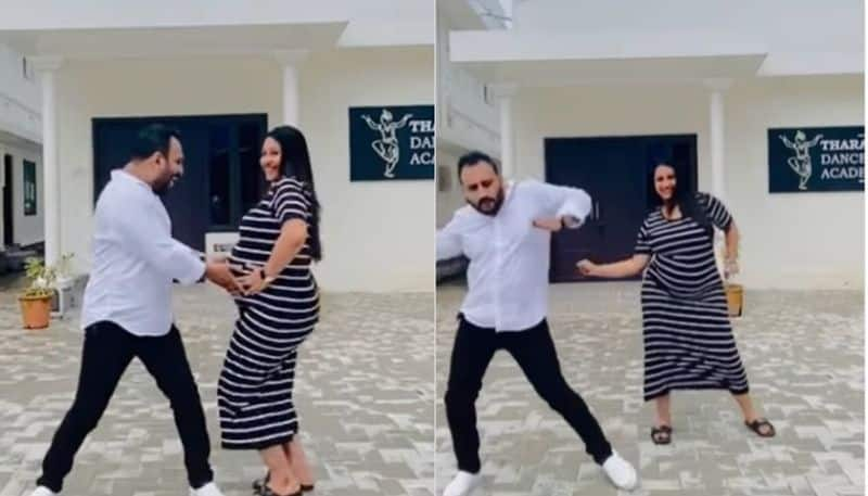 Actress  Saubhagya Venkitesh Dancing with arjun somasekhar while she was eight months pregnant