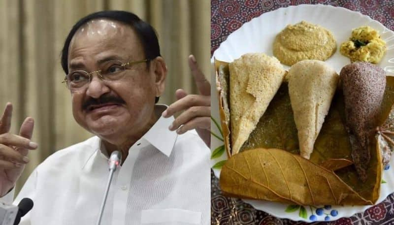 Vice President M Venkaiah Naidu Tries Millet Idlis tweet viral