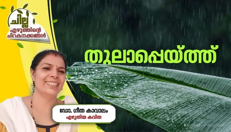 chilla malayalam poem by Dr Geetha Kavalam