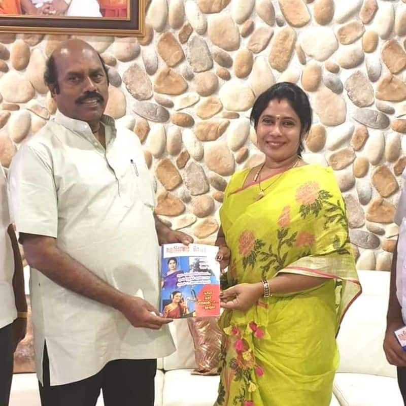 Meena Jayakumar, a supporter of Minister EV Velu and Deputy Secretary for Women's wing in dmk not named in election list