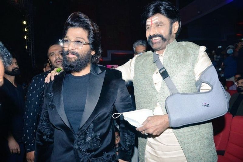 Allu Arjun Party To Nandamuri Balakrishna for Akhanda grand success