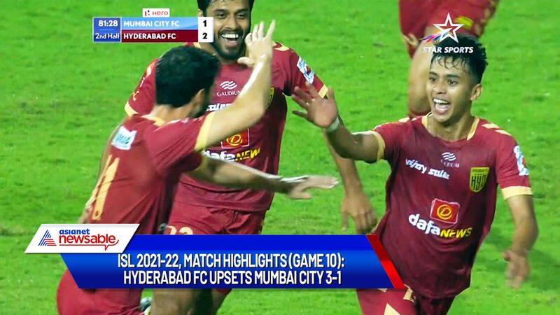 Indian Super League, ISL 2021-22, MCFC vs HFC, Match Highlights (Game 10): Hyderabad FC upsets Mumbai City 3-1 (WATCH)-ayh