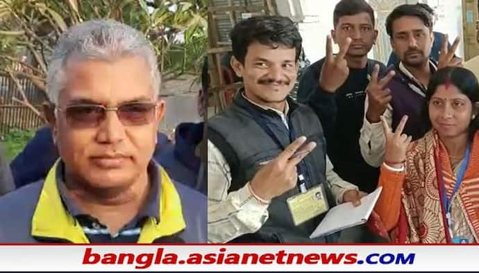 Tripura Polls: 'সব ধার করে কি জেতা যায়', ত্রিপুরা পুরভোটের ফল নিয়ে তৃণমূলকে তোপ দিলীপের