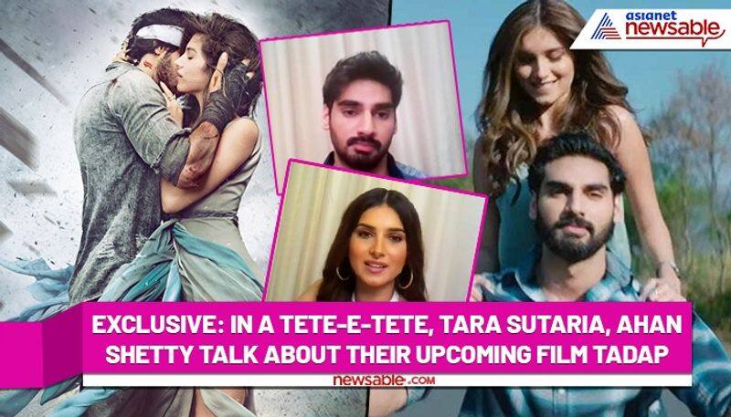 Exclusive In a tete-e-tete, Tara Sutaria, Ahan Shetty talk about their upcoming film Tadap. Watch drb