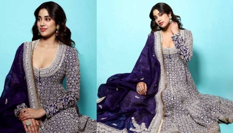 Janhvi Kapoor in Anarkali set pics viral on social media