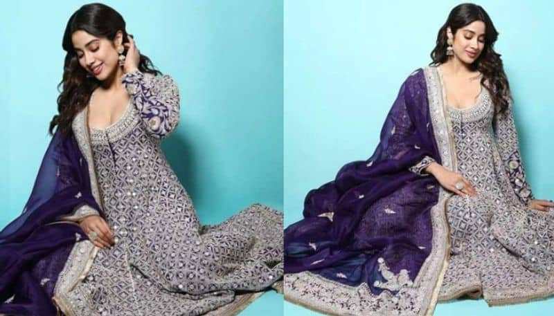 Janhvi Kapoor in Anarkali set pics viral on social media