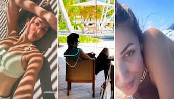 Malaika Arora chills in bikini; Arjun Kapoor enjoys view of Maldives' beach (Pictures)