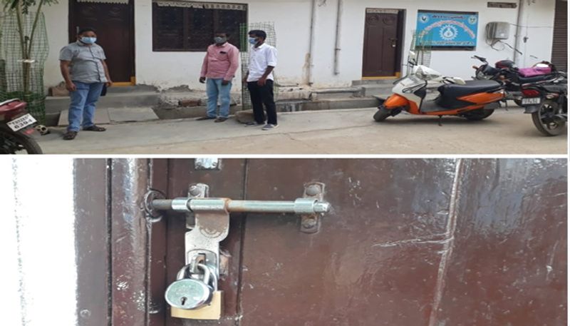 owner locked icds office due to rent issue in jagtial district