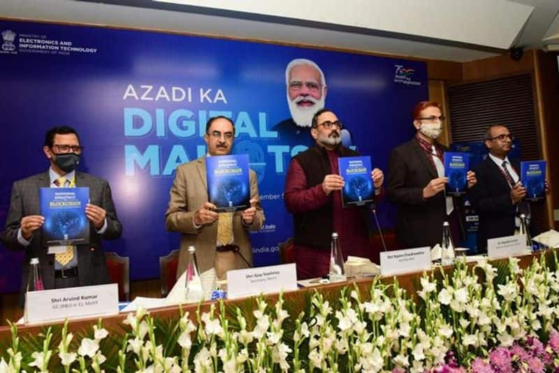 Azadi Ka Digital Mahotsav Rajeev Chandrasekhar Launches National Strategy on Blockchain ckm