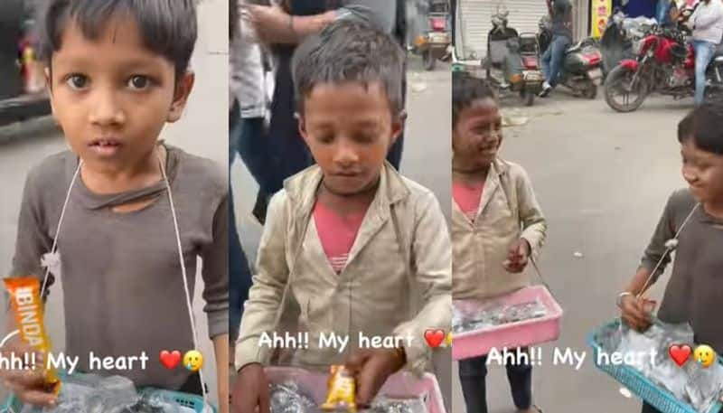 street children gets chocolates from unknown person and their response wins hearts