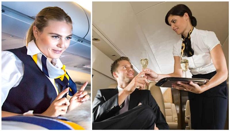 strange demands from rich and famous  passengers towards air hostess