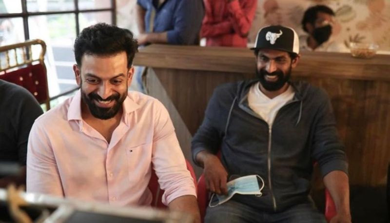 prithviraj share photo with rana daggubati