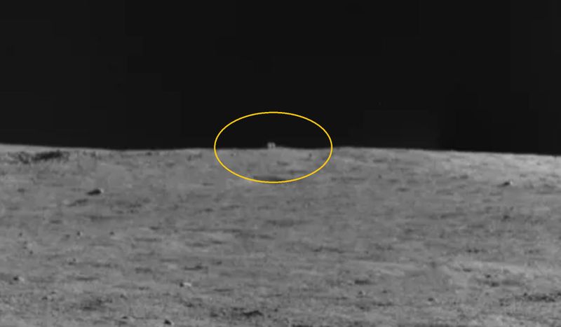 China Yutu 2 lunar rover spotted cube shaped Mystery House on surface of Moon ckm