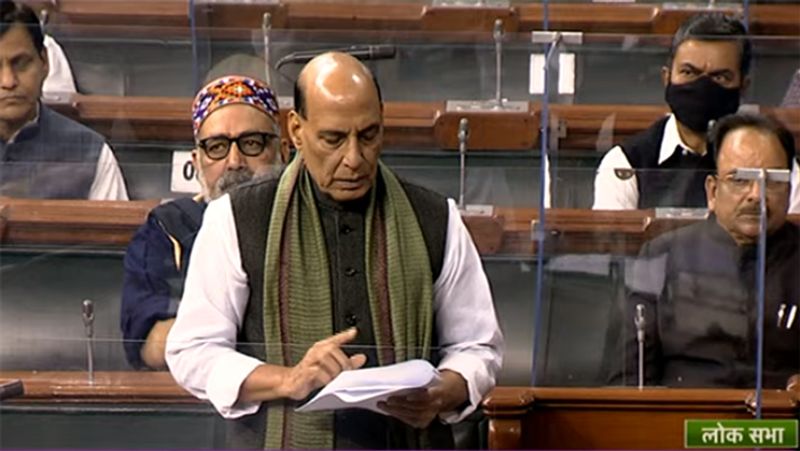 Centre has ordered tri service inquiry into chopper crash incident Rajnath Singh pod