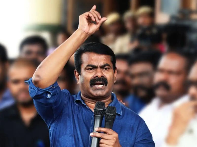 Seeman in Coimbatore protest