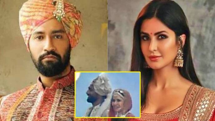 First Photo: सामने आई Katrina Kaif और Vicky Kaushal की शादी की पहली झलक, दुल्हन ने पहना पिंक लहंगा