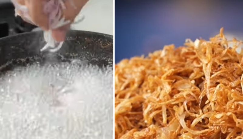 how to prepare perfect fried onions here is the video