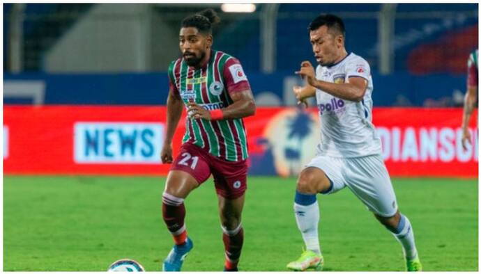 ISL 2021, এটিকে মোহনবাগান ও চেন্নাইয়িন  সিটি এফসি ম্যাচ, প্রথমার্ধের শেষে খেলার ফল ১-১