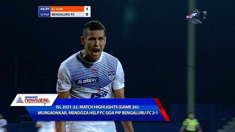 Indian Super League, ISL 2021-22, FCG vs BFC Match Highlights (Game 26): Devendra Murgaonkar helps FC Goa pip Bengaluru FC 2-1-ayh