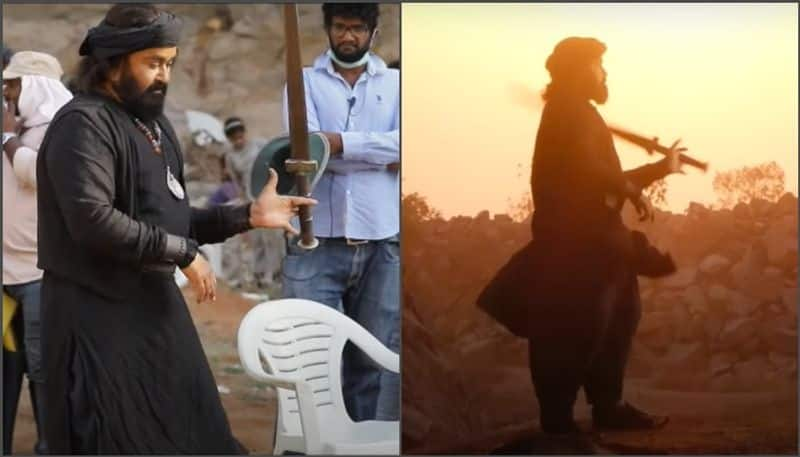 Mohanlal Sword Training To Perfection Marakkar Arabikadalinte Simham