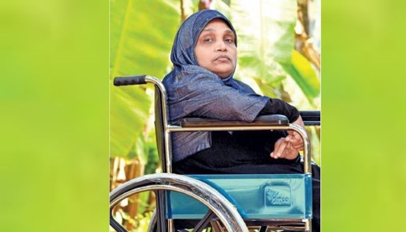 K V Rabiya receives award for working differently abled people