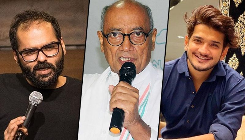 Digvijaya Singh invites stand-up comedians Kunal Kamra Munawar Faruqui to perform in MP gcw