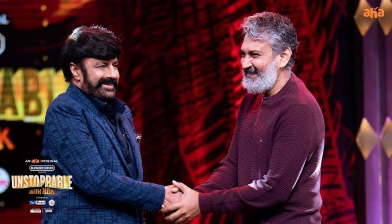 Balakrishna With Rajamouli Unstoppable