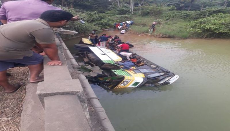 RTC Bus Plunges into Jalleru Vagu in West Godavari district