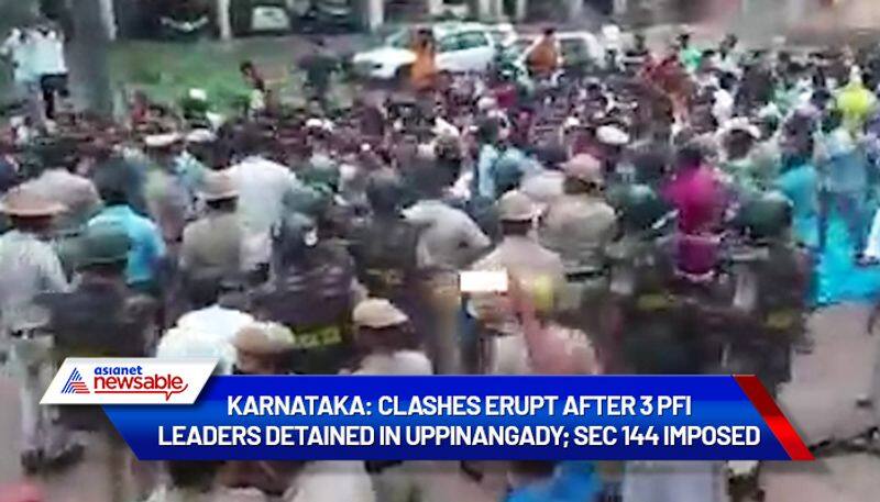 Karnataka Clashes erupt after 3 PFI leaders detained in Uppinangady; Sec 144 imposed in Dakshina Kannada-ycb